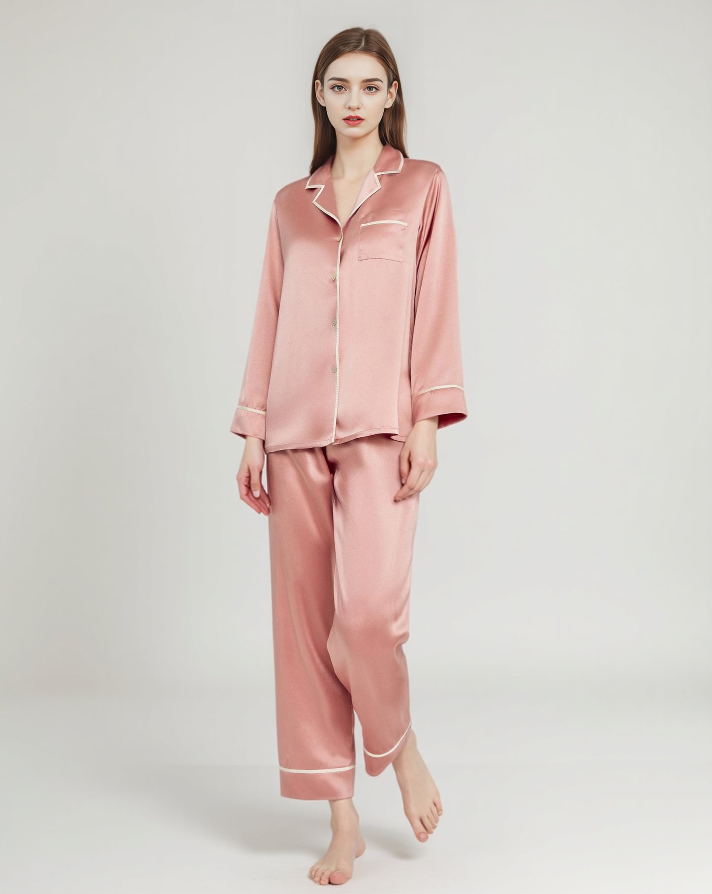 19-Momme Mulberry Silk Pajama Set – Women’s Sleepwear