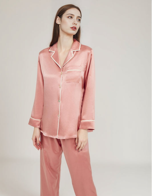 19-Momme Mulberry Silk Pajama Set – Women’s Sleepwear