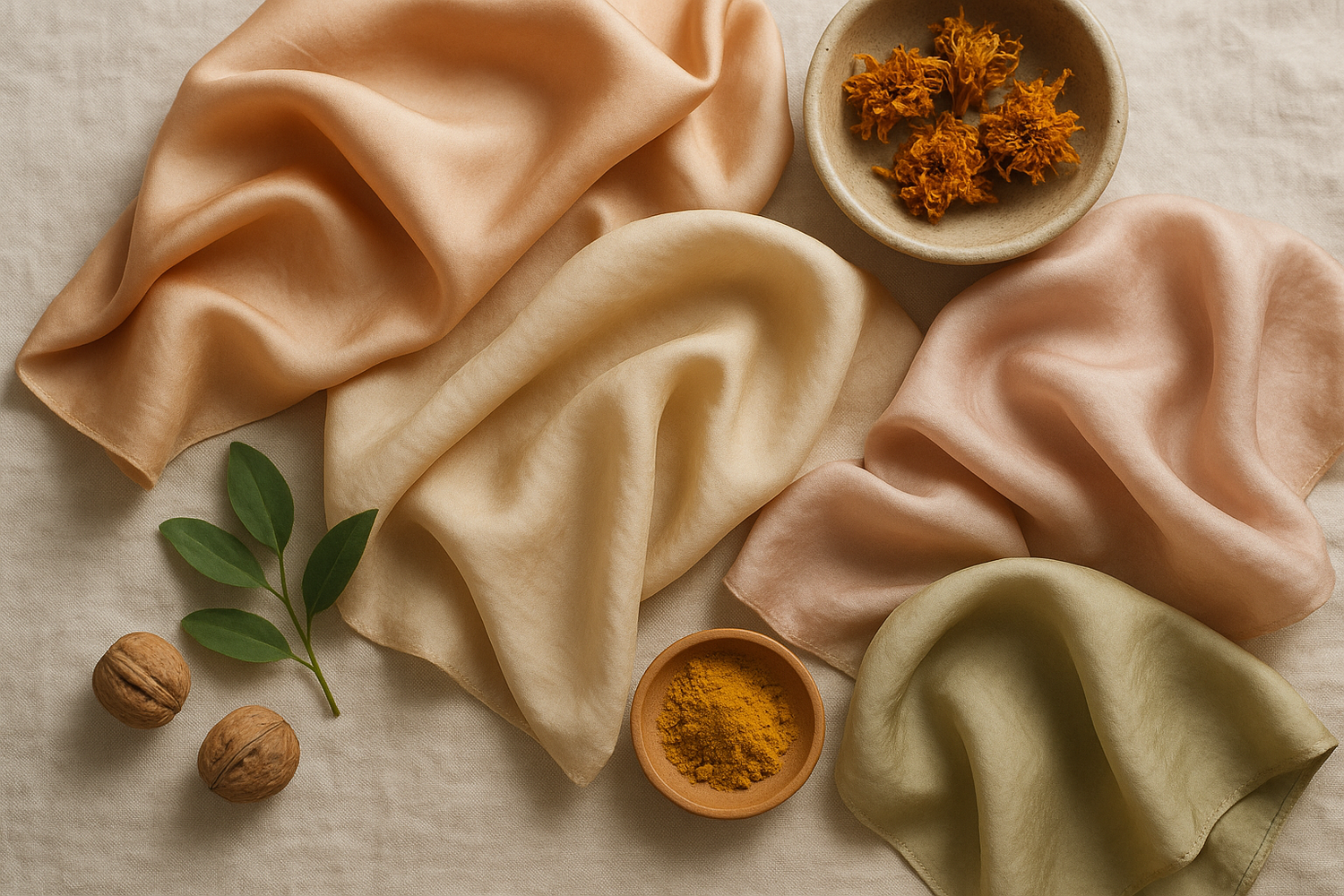 Low-Impact Eco-Friendly Dyed Silk