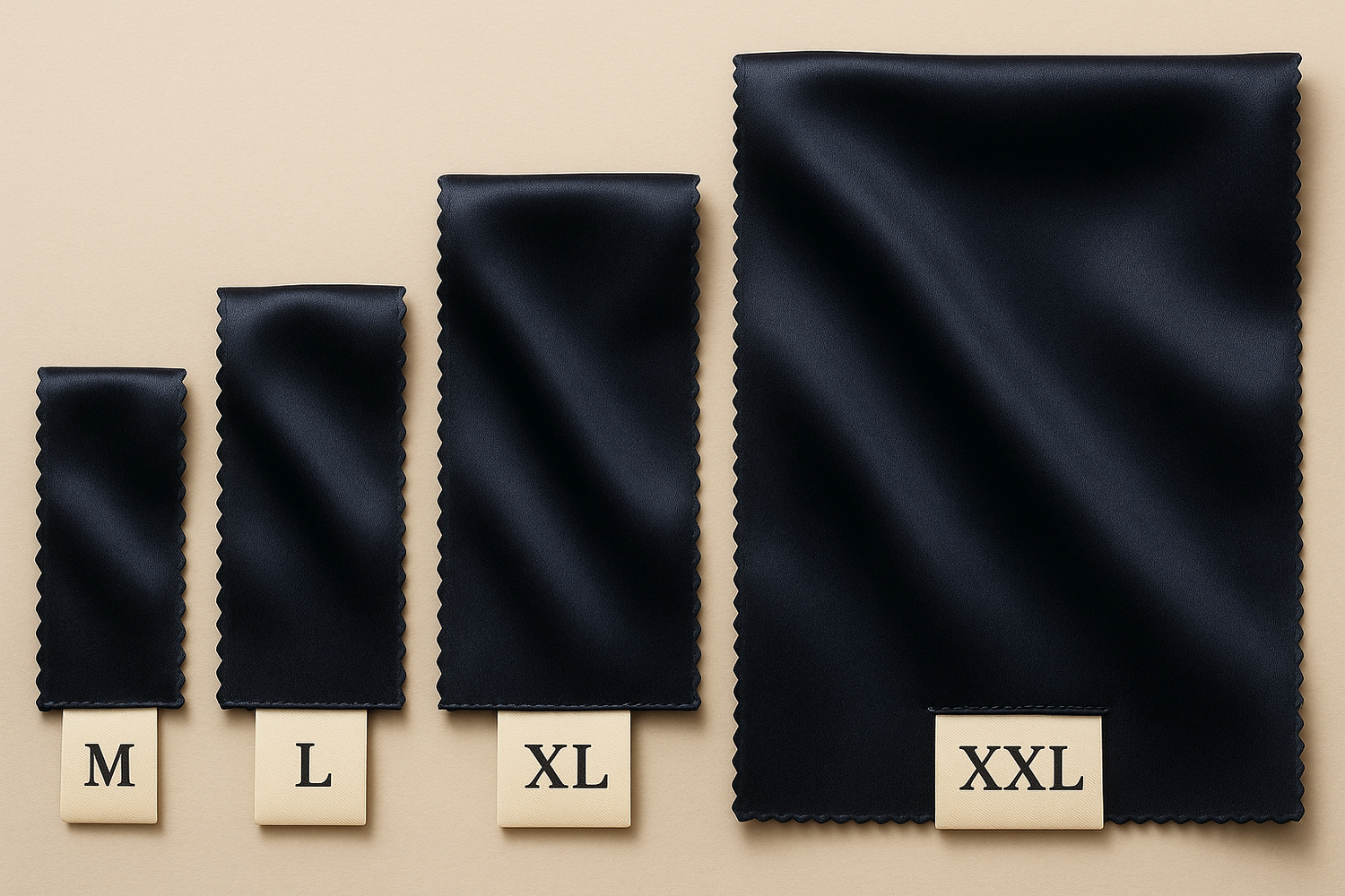Multi-size selection for men's silk sleepwear