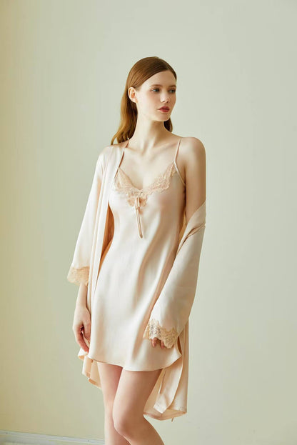 16-Momme Mulberry Silk Robe – Women’s Dressing Gown