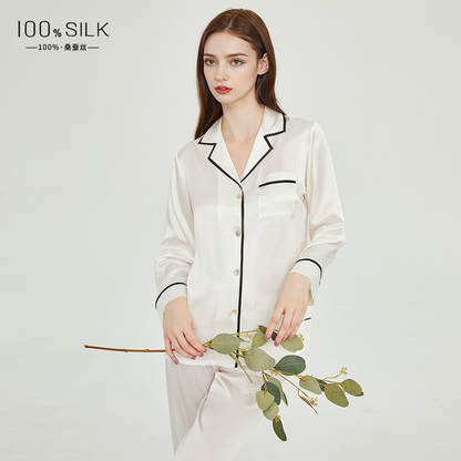 19-Momme Mulberry Silk Pajama Set – Women’s Sleepwear