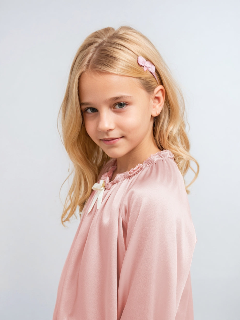 19-Momme Mulberry Silk Pajama Set – Children’s Sleepwear
