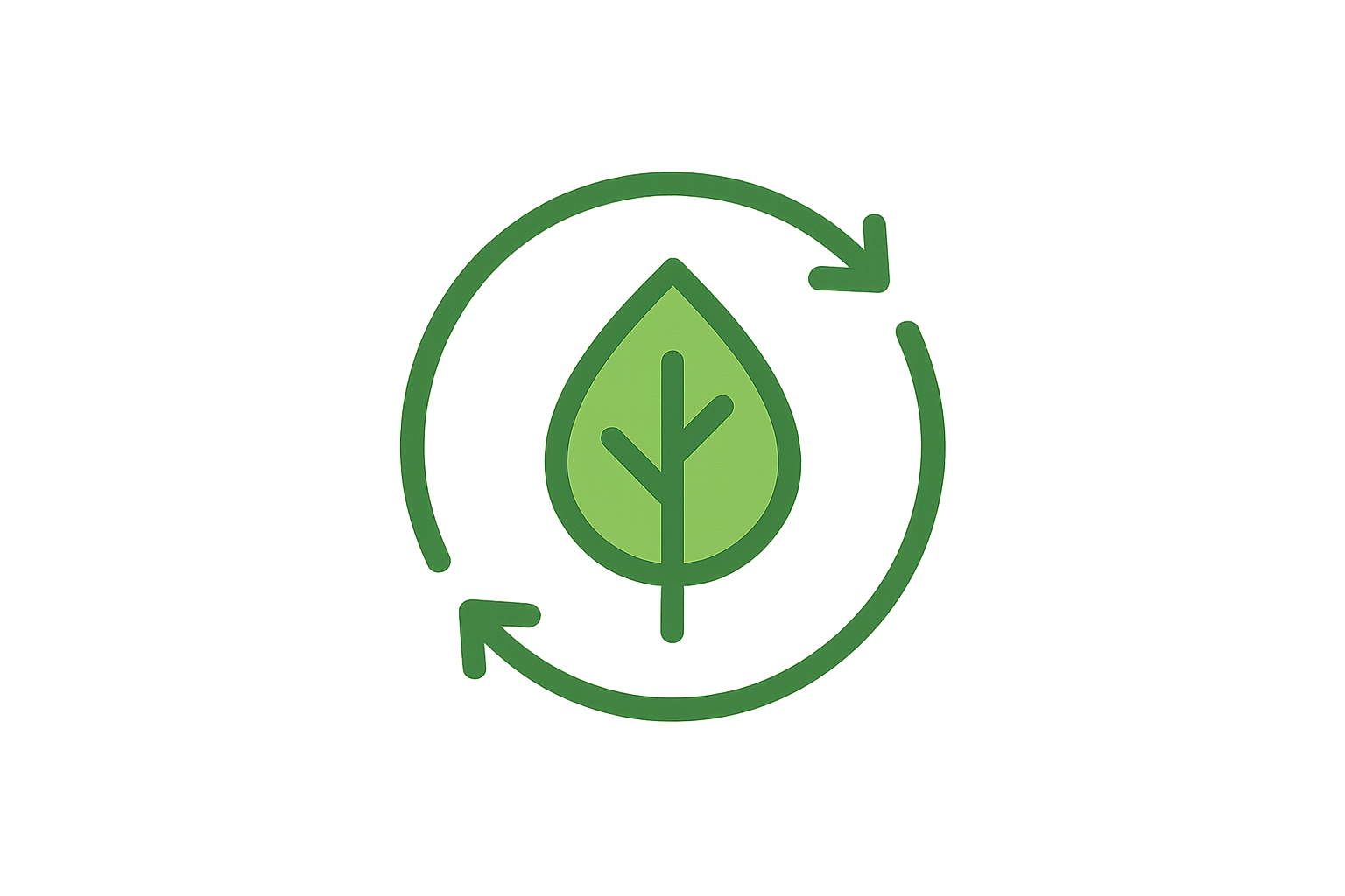 Minimalist eco-friendly icon